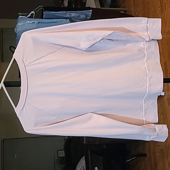 A.N.A Lightweight Sweatshirt With Lace Up Front Size Large - Picture 7 of 9